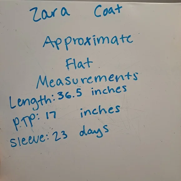 Zara Dark Taupe Wool Blend Long Zip Up Minimalist Dressy Peacoat Size XS - Picture 6 of 6